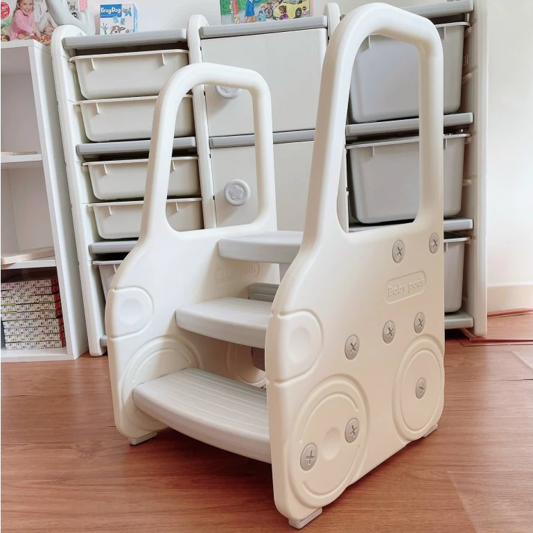 Kệ bậc thang có tay vịn đứng Bếp/lavabo rửa tay, ghế kê chân toilet cho trẻ Babypods - Hình ảnh 5