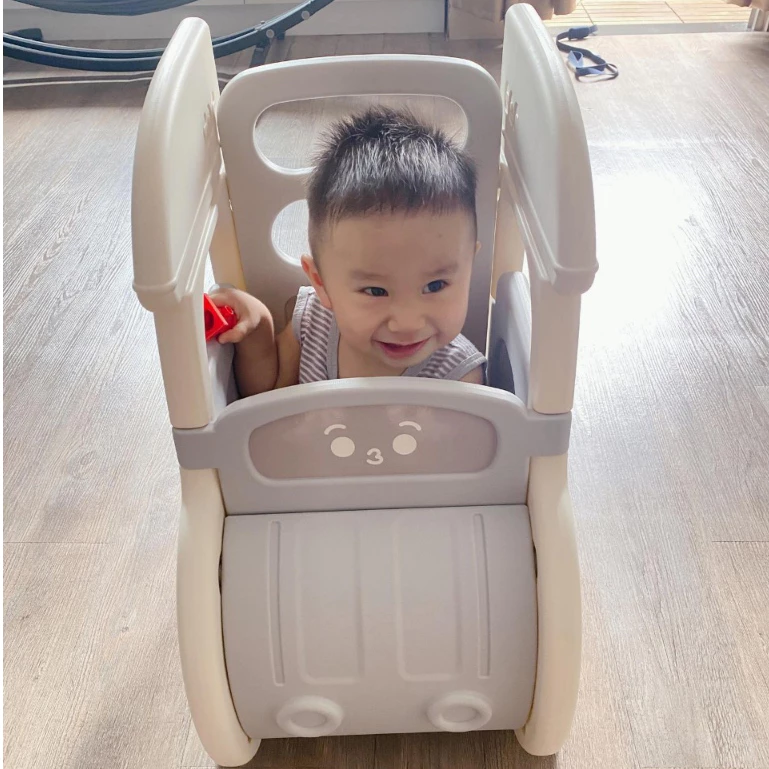 Kệ nhựa để đồ chơi cho bé, nhựa nguyên sinh cao cấp Babypods, đầu xe có thể tháo rời làm xe đẩy - Hình ảnh 8