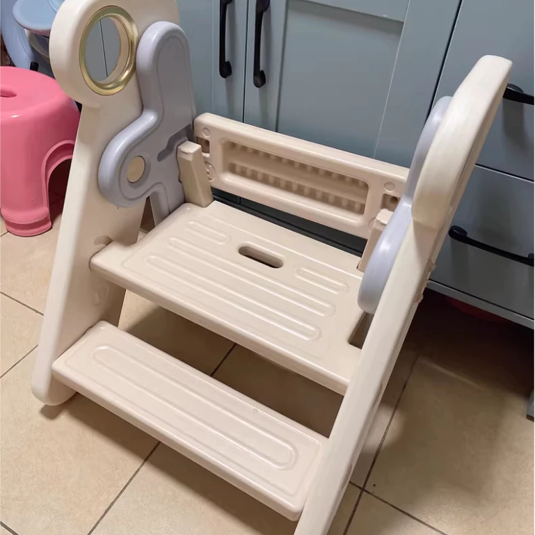 Kệ Nhựa Bậc Thang Đứng Bếp/lavabo rửa tay, ghế kê chân toilet cho trẻ xếp gọn Babypods - Hình ảnh 5