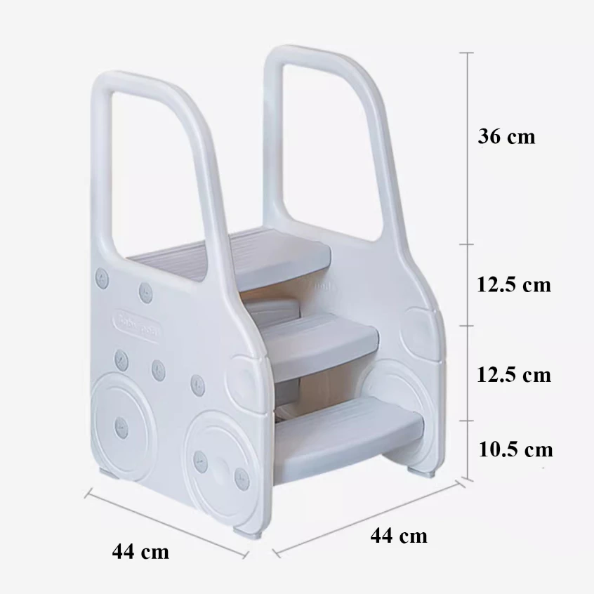 Kệ bậc thang có tay vịn đứng Bếp/lavabo rửa tay, ghế kê chân toilet cho trẻ Babypods - Hình ảnh 2