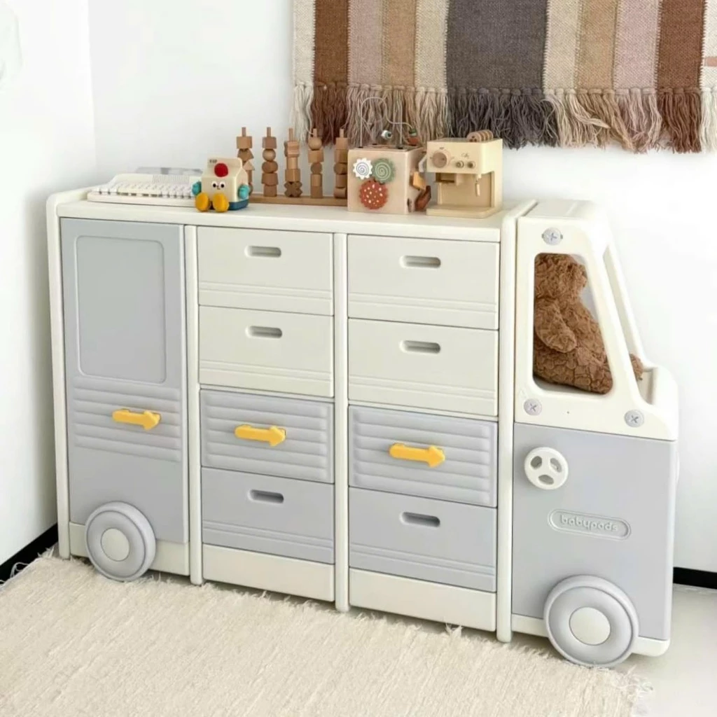 Tủ nhựa để đồ, quần áo, đồ chơi cho bé, tủ mẹ bỉm Babypods mẫu VAN S3 - Hình ảnh 2