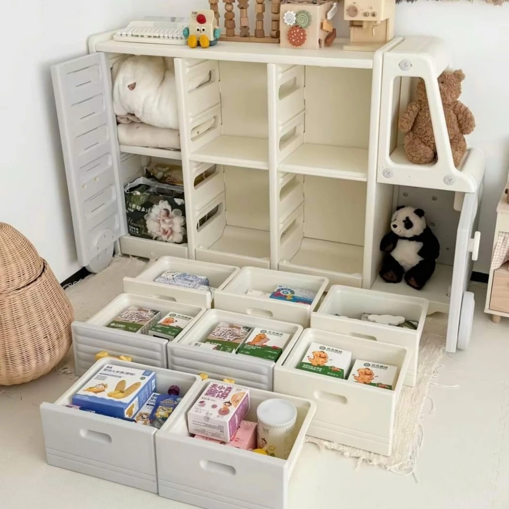 Tủ nhựa để đồ, quần áo, đồ chơi cho bé, tủ mẹ bỉm Babypods mẫu VAN S3 - Hình ảnh 5