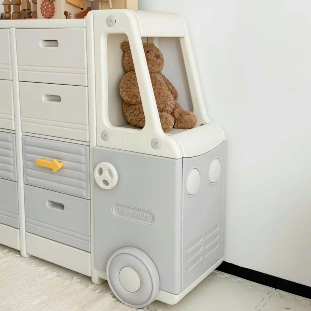 Tủ nhựa để đồ, quần áo, đồ chơi cho bé, tủ mẹ bỉm Babypods mẫu VAN S3 - Hình ảnh 4