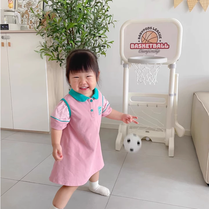 Bộ vận động 3 môn kết hợp: Bóng đá - Bóng rổ - Golf cho bé Babypods (xếp gọn, tùy chỉnh độ cao) - Hình ảnh 7