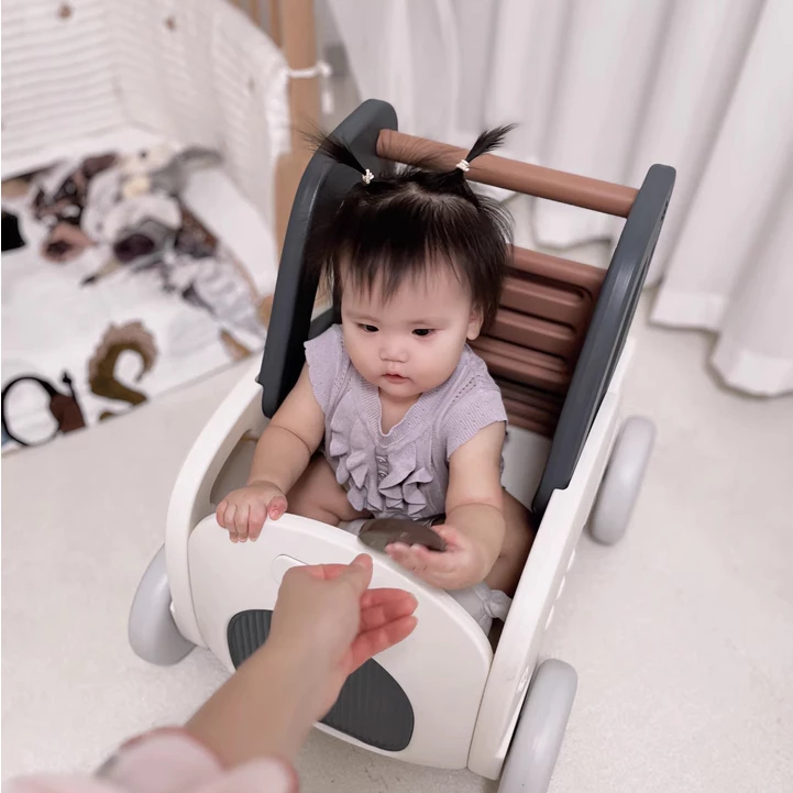 (tùy chỉnh chỉnh tốc độ xe) Xe đẩy tập đi kết hợp thùng để đồ chơi cho bé Babypods - Hình ảnh 6