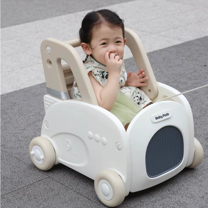 (tùy chỉnh chỉnh tốc độ xe) Xe đẩy tập đi kết hợp thùng để đồ chơi cho bé Babypods - Hình ảnh 7