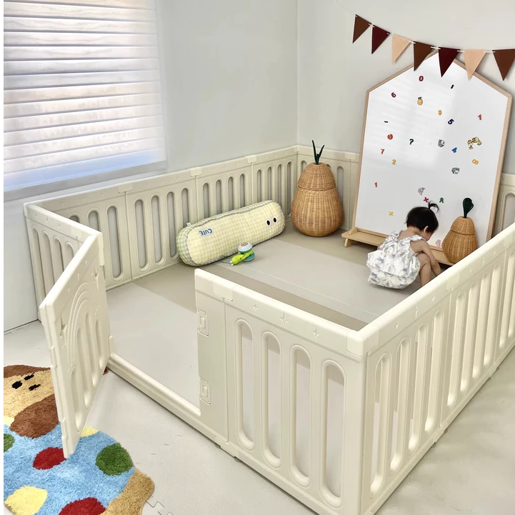 Quây cũi nhựa nguyên sinh dày dặn, an toàn cho bé Babypods (tặng kèm set 50 bóng nhựa và giỏ đựng) - Hình ảnh 7