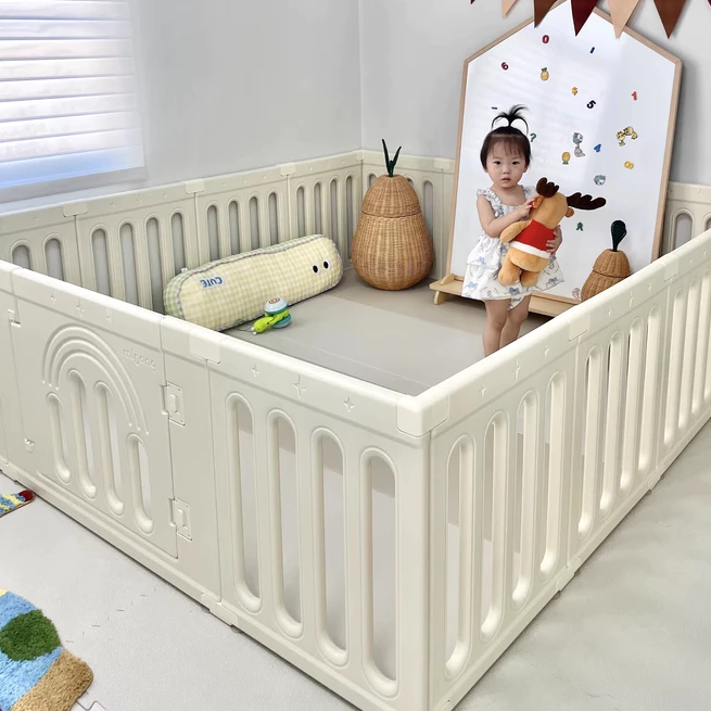 Quây cũi nhựa nguyên sinh dày dặn, an toàn cho bé Babypods (tặng kèm set 50 bóng nhựa và giỏ đựng) - Hình ảnh 6