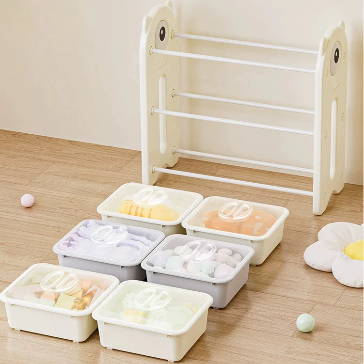 Kệ để đồ chơi đa năng, kệ sách cho bé, nhựa nguyên sinh cao cấp Babypods mẫu Eye Guys - Hình ảnh 2