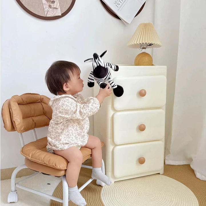 Tủ đựng quần áo, đồ chơi, tủ đầu giường đa năng cho bé Babypods, nhựa nguyên sinh cao cấp mẫu Buckle - Hình ảnh 6