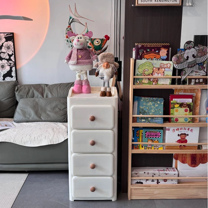 Tủ đựng quần áo, đồ chơi, tủ đầu giường đa năng cho bé Babypods, nhựa nguyên sinh cao cấp mẫu Buckle - Hình ảnh 4