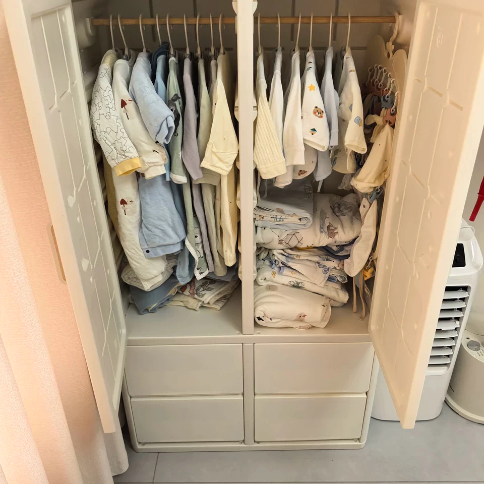 Tủ đựng quần áo cho bé, có thanh treo đồ, tủ mẹ bỉm Babypods - Hình ảnh 6