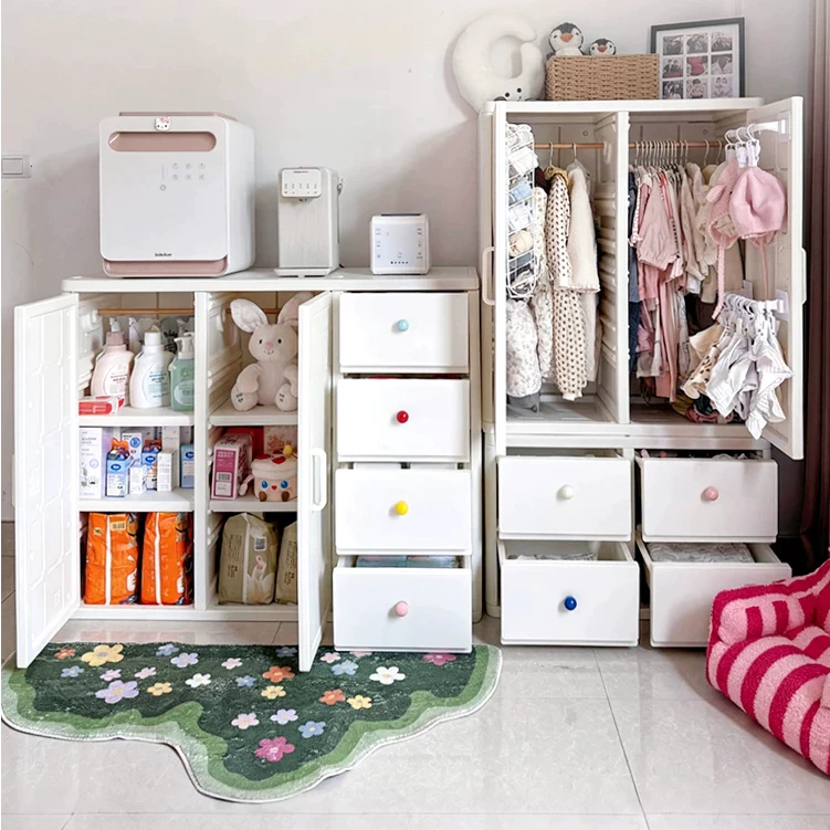 Tủ đựng quần áo cho bé, có thanh treo đồ, tủ mẹ bỉm Babypods - Hình ảnh 2