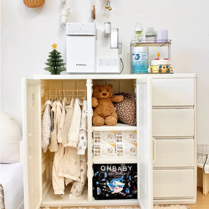 Tủ đựng quần áo cho bé, có thanh treo đồ, tủ mẹ bỉm Babypods - Hình ảnh 5