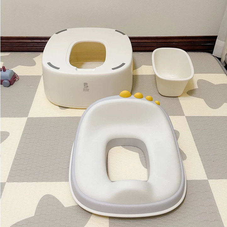 Bệ ngồi toilet di động 3in1, đệm TPE mềm mại, bảo vệ cột sống bé Babypods (tặng cọ rửa + 100 túi) - Hình ảnh 6