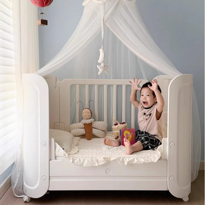 Giường cũi, nôi di động đa năng cho bé Babypods, nhựa nguyên sinh cao cấp, ghép cạnh giường ba mẹ - Hình ảnh 4