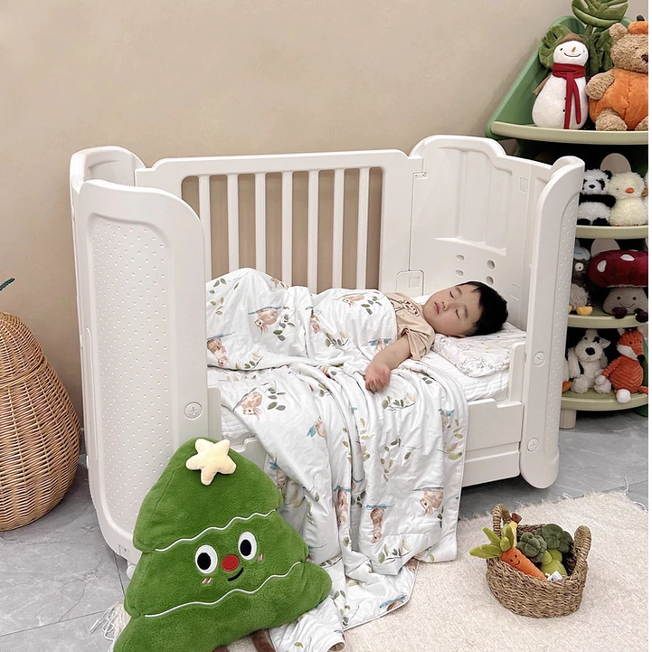 Giường cũi, nôi di động đa năng cho bé Babypods, nhựa nguyên sinh cao cấp, ghép cạnh giường ba mẹ - Hình ảnh 7