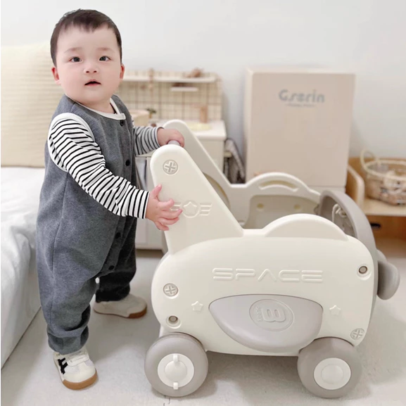 (tùy chỉnh chỉnh tốc độ xe) Xe đẩy tập đi kết hợp thùng để đồ chơi cho bé Babypods - Hình ảnh 9