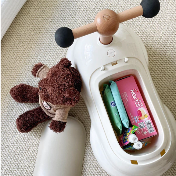 Xe chòi chân, xe đồ chơi cho bé hiệu Babypods hình hạt đậu, cốp xe lớn, bánh xe điều hướng được - Hình ảnh 6