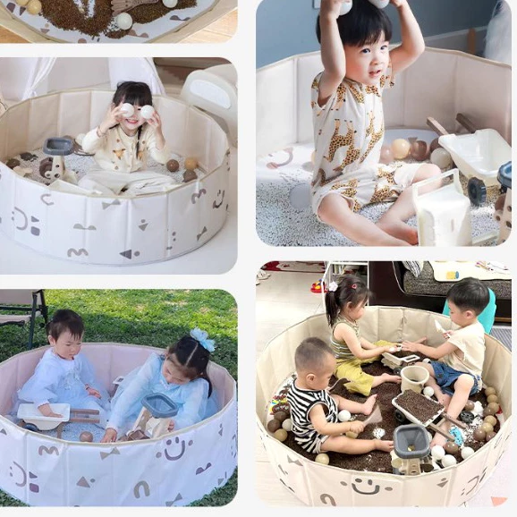Bộ đồ chơi cát dành cho bé Babypods, thích hợp chơi trong nhà và ngoài trời, kích thước 1 mét - Hình ảnh 3