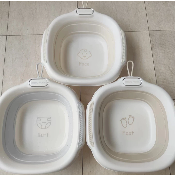 Chậu rửa gấp gọn cao cấp, an toàn cho bé, gấp gọn tiện lợi, tay cầm chống trượt, dễ vệ sinh Babypods - Hình ảnh 7