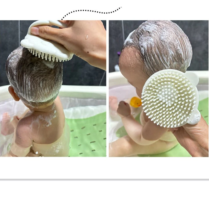 Bông gội đầu, bông tắm cho bé, massage bằng silicone cao cấp hiệu Babypods - Hình ảnh 9