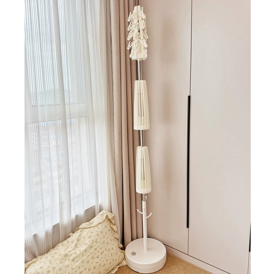 Giá phơi quần áo 3 tầng đa năng xếp gọn, tiện lợi cho bé Babypods, dùng trong nhà và ngoài ban công - Hình ảnh 5