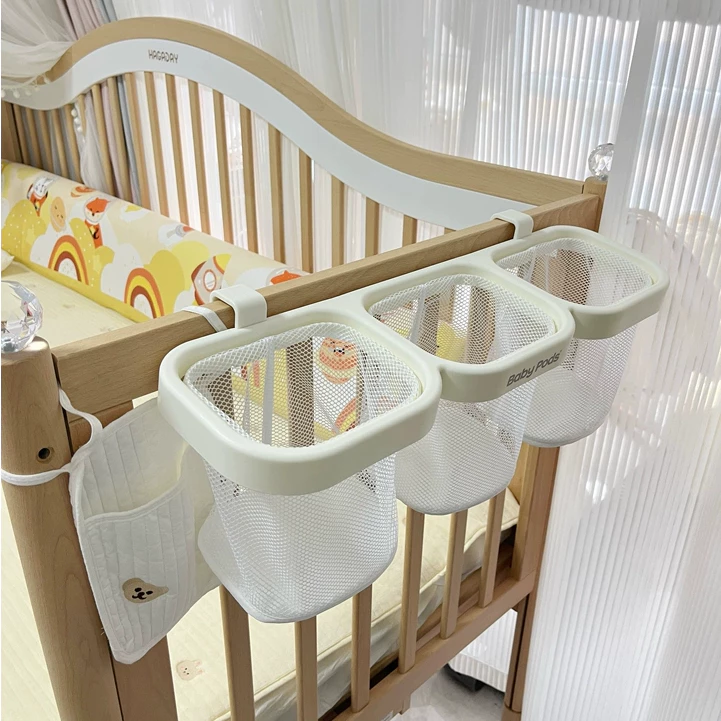 Giỏ treo 3 ngăn đa năng Babypods, giỏ treo nôi, giỏ đựng đồ, tã bỉm, đồ dùng cho trẻ sơ sinh - Hình ảnh 8