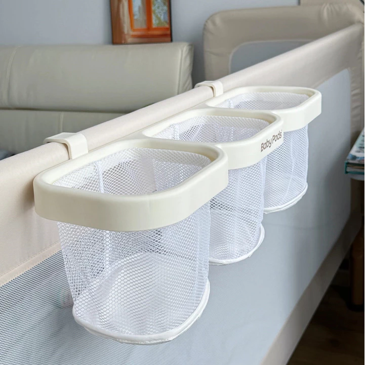 Giỏ treo 3 ngăn đa năng Babypods, giỏ treo nôi, giỏ đựng đồ, tã bỉm, đồ dùng cho trẻ sơ sinh - Hình ảnh 9