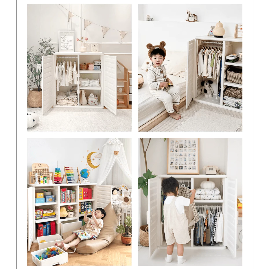 Tủ quần áo, đựng đồ trẻ sơ sinh, đồ chơi, có thanh treo đồ Babyviva mẫu Luxury - Hình ảnh 2