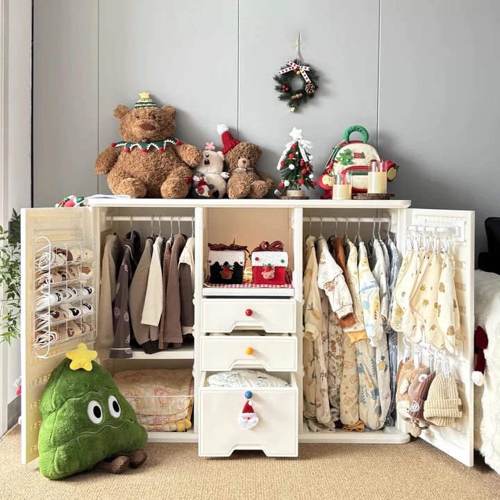 Tủ quần áo, đựng đồ trẻ sơ sinh, đồ chơi, có thanh treo đồ Babyviva mẫu Luxury - Hình ảnh 5