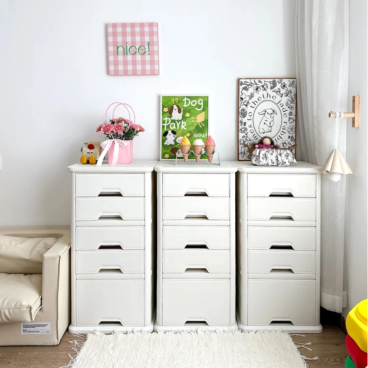 Tủ đa năng cho bé đựng quần áo, đồ dùng, đồ chơi, nhựa nguyên sinh cao cấp Babyviva - Hình ảnh 7