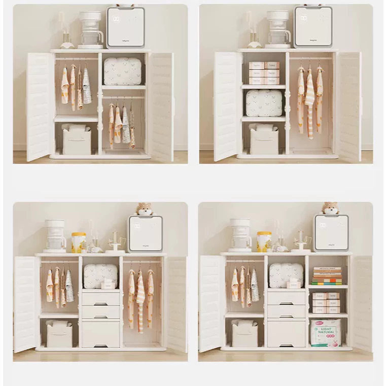 Tủ quần áo, đựng đồ trẻ sơ sinh, tủ mẹ bỉm, có thanh treo đồ Babyviva mẫu Luxury - Hình ảnh 2