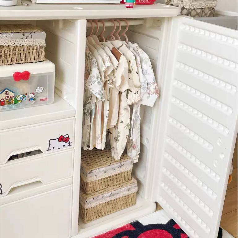 Tủ quần áo, đựng đồ trẻ sơ sinh, tủ mẹ bỉm, có thanh treo đồ Babyviva mẫu Luxury - Hình ảnh 7
