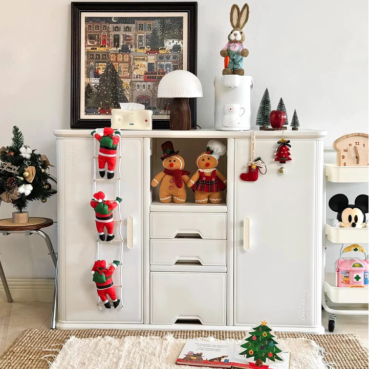 Tủ quần áo, đựng đồ trẻ sơ sinh, tủ mẹ bỉm, có thanh treo đồ Babyviva mẫu Luxury - Hình ảnh 3