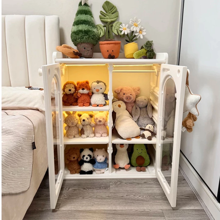 Tủ đựng quần áo, tủ mẹ bỉm, có thanh treo đồ Hobbytree, mặt sau kín chống bụi, cánh tủ nhựa acrylic - Hình ảnh 6