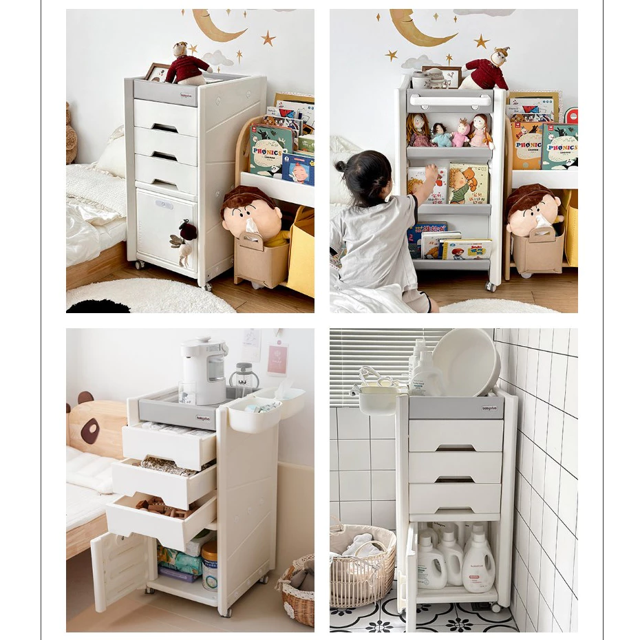 Tủ đầu giường di động 2 mặt đa năng đa năng hiệu Babyviva mẫu Glance - Hình ảnh 2