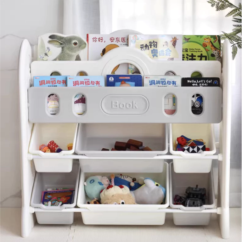 Kệ sách nhựa kết hợp kệ để đồ chơi đa năng cho bé hiệu Hobbytree mẫu phi hành gia - Hình ảnh 4