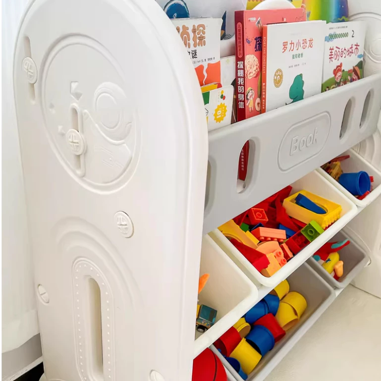 Kệ sách nhựa kết hợp kệ để đồ chơi đa năng cho bé hiệu Hobbytree mẫu phi hành gia - Hình ảnh 9