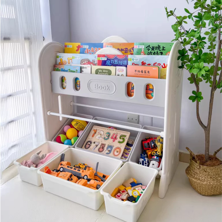 Kệ sách nhựa kết hợp kệ để đồ chơi đa năng cho bé hiệu Hobbytree mẫu phi hành gia - Hình ảnh 5