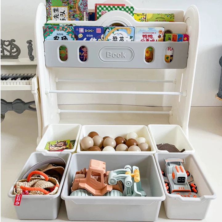 Kệ sách nhựa kết hợp kệ để đồ chơi đa năng cho bé hiệu Hobbytree mẫu phi hành gia - Hình ảnh 6