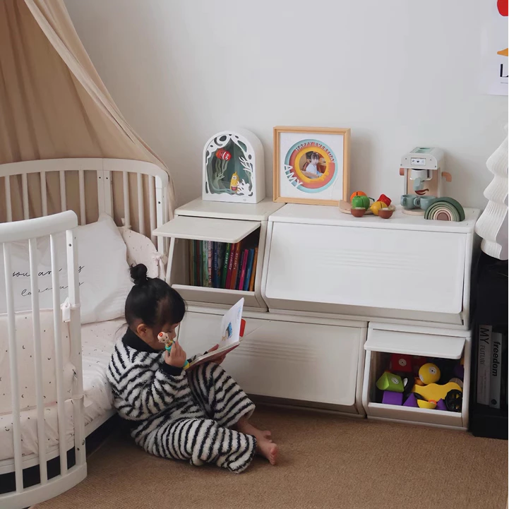 Kệ nhựa, hộp tủ nhựa DIY đa năng đựng đồ và trang trí phòng hiệu Babyviva, lắp ráp linh hoạt - Hình ảnh 6