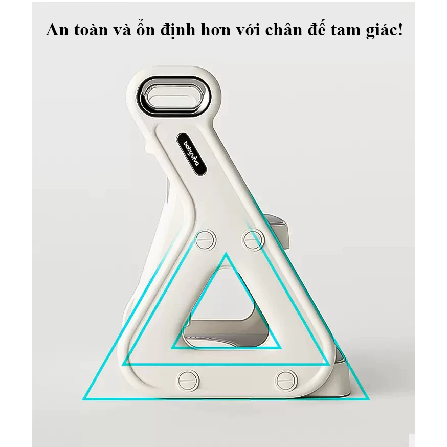 Kệ bậc thang kết hợp bệ thu nhỏ toilet 2in1 đa năng Babyviva, đệm ngồi PU cao cấp an toàn cho bé - Hình ảnh 5