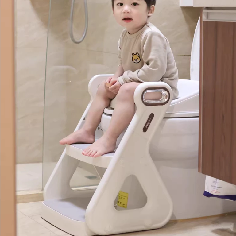 Kệ bậc thang kết hợp bệ thu nhỏ toilet 2in1 đa năng Babyviva, đệm ngồi PU cao cấp an toàn cho bé - Hình ảnh 9
