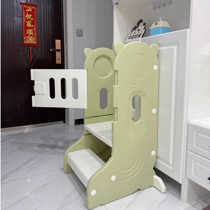 Ghế cao đứng bếp, bồn rửa tay đa năng, ghế thực hành Montessori cho bé Hobbytree mẫu Dino - Hình ảnh 2