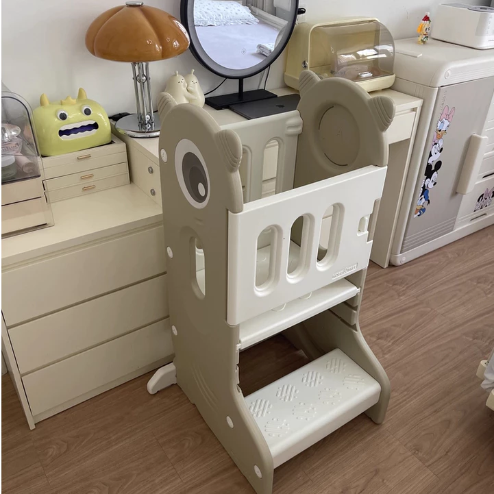 Ghế cao đứng bếp, bồn rửa tay đa năng, ghế thực hành Montessori cho bé Hobbytree mẫu Dino - Hình ảnh 4