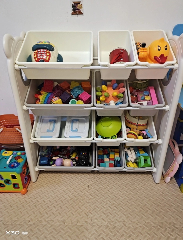 Kệ để đồ chơi đa năng kết hợp kệ sách nhiều tầng Babyviva, nhựa nguyên sinh cao cấp - Hình ảnh 2