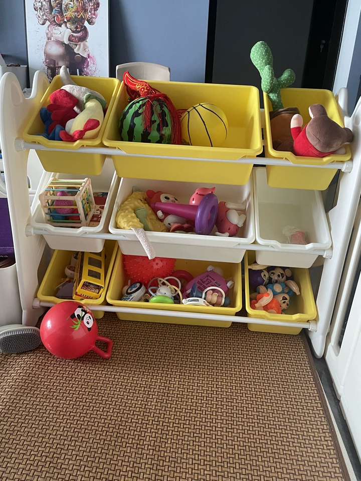 Kệ để đồ chơi đa năng kết hợp kệ sách nhiều tầng Babyviva, nhựa nguyên sinh cao cấp - Hình ảnh 6